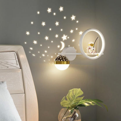 Applique Murale Enfant – Astronaute – Projection Étoiles