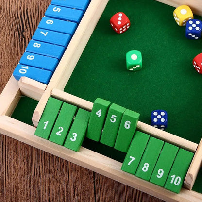 Jeu Shut the Box – Bois – Dés