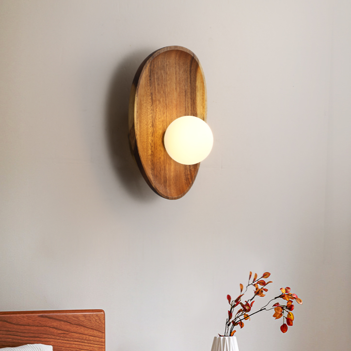 Applique Murale – Bois – Globe