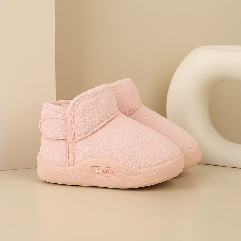 Chaussons Bébé – Fourrés – Scratch Hiver