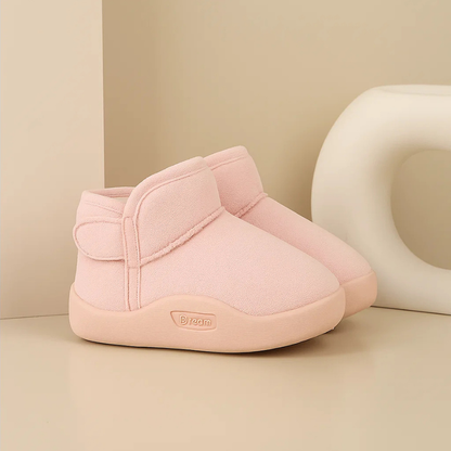 Chaussons Bébé – Fourrés – Scratch Hiver