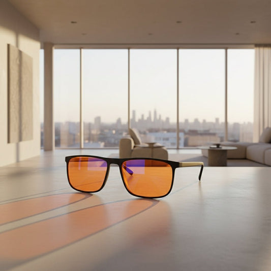 Lunettes Anti-Lumière Bleue – Verres Rouges – Sommeil
