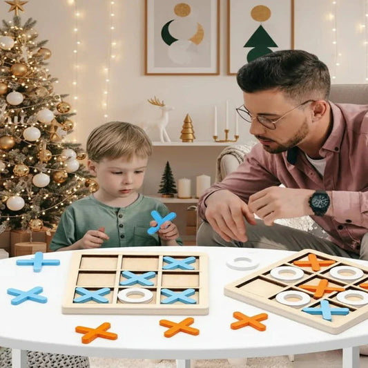Jeu Éducatif Bois – Morpion Logique – Enfants