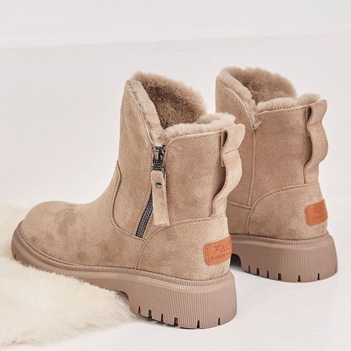 Bottines Femme Hiver – Zip Latéral – Doublure Fourrée
