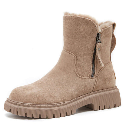 Bottines Femme Hiver – Zip Latéral – Doublure Fourrée