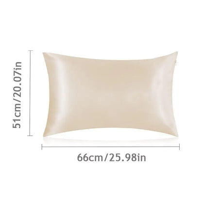 Taie Oreiller Soie – Fermeture Zippée – Sommeil