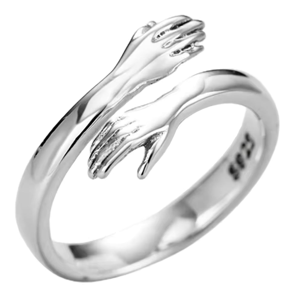 Bague Câlin Ajustable Argentée