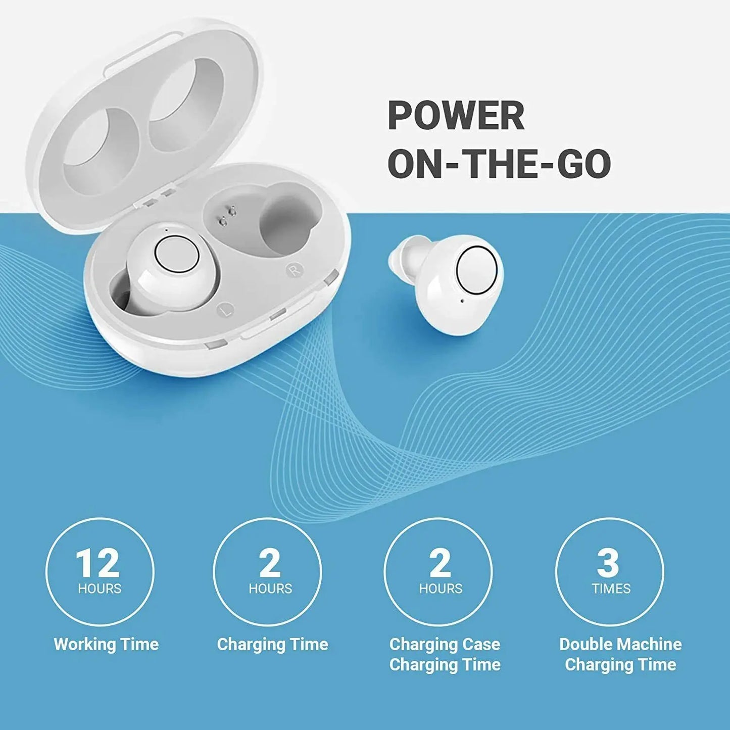 Aides Auditives Bluetooth Rechargeables Discrètes