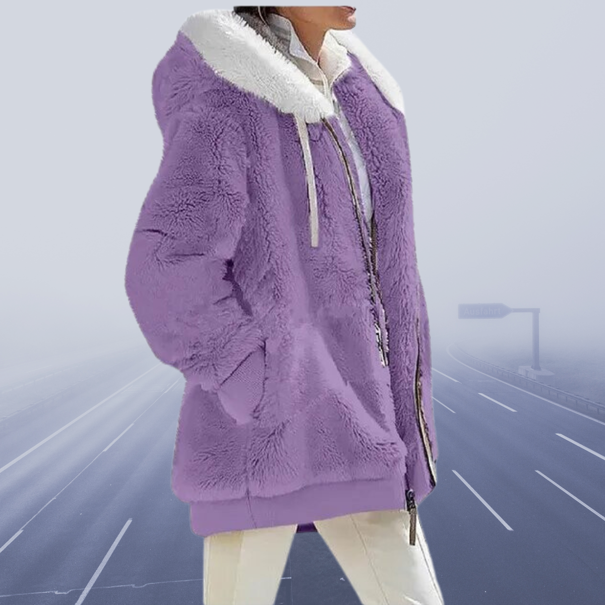 Veste Polaire Femme à Capuche