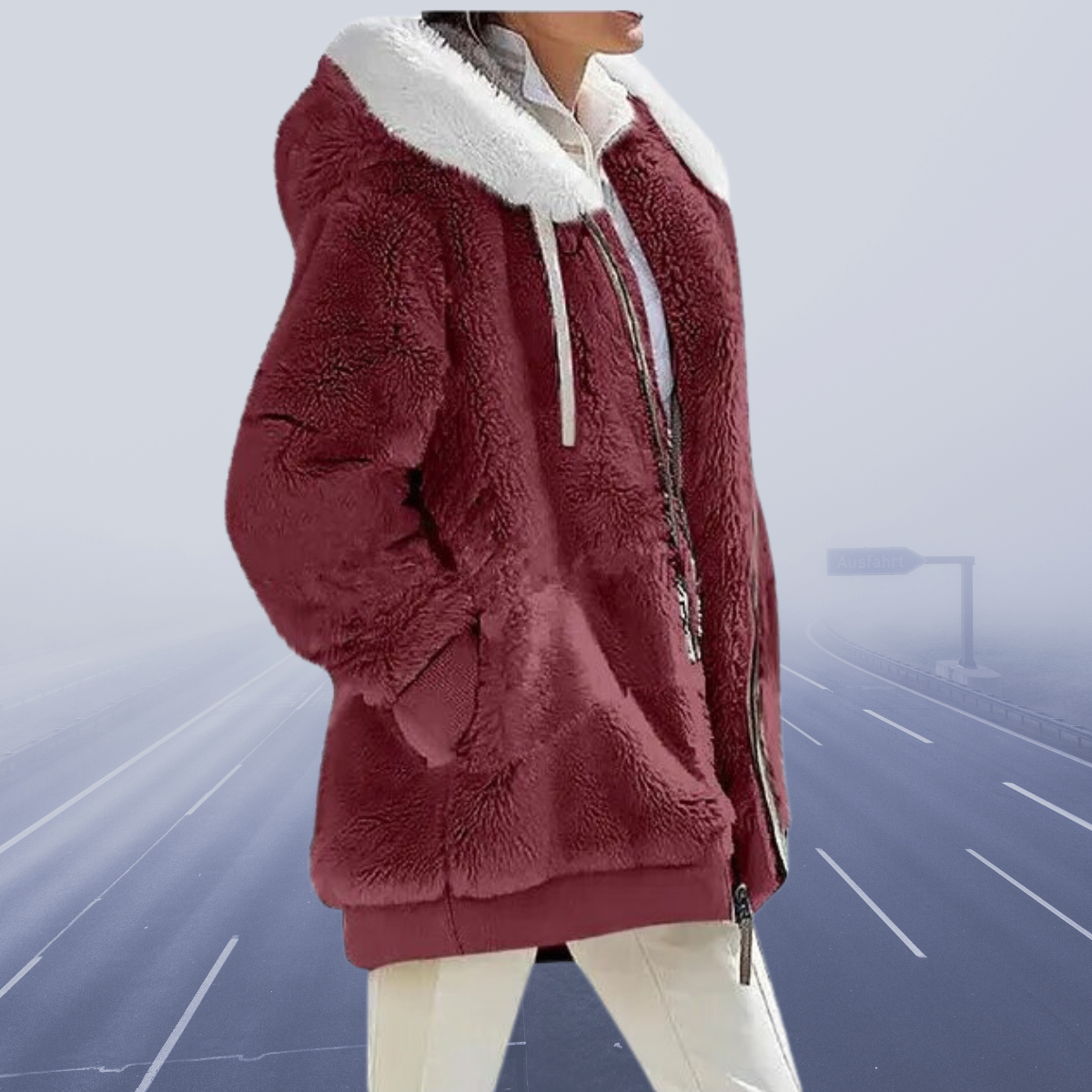 Veste Polaire Femme à Capuche