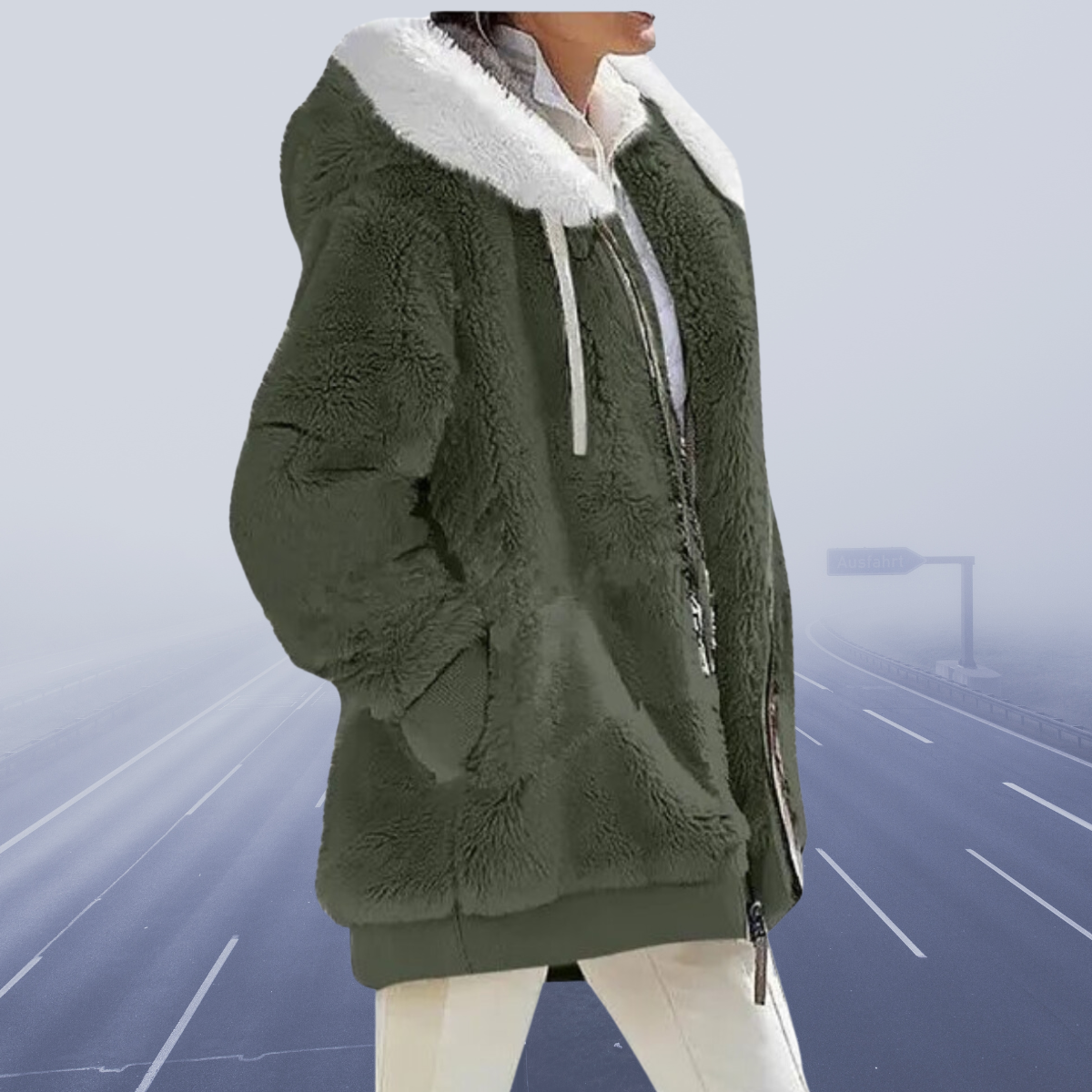 Veste Polaire Femme à Capuche