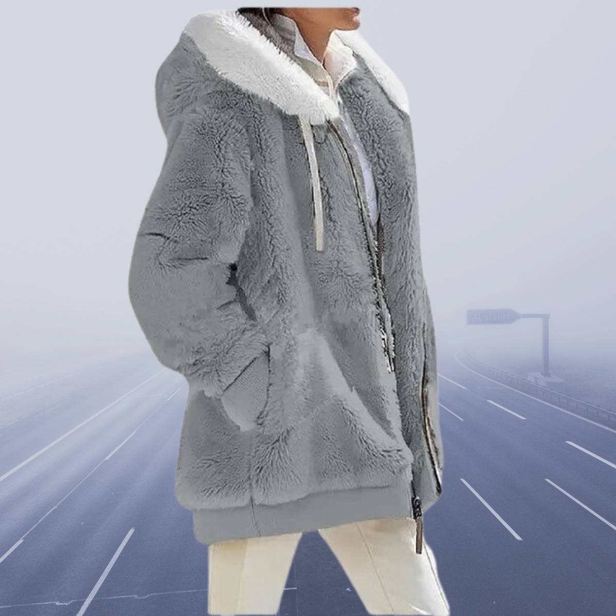 Veste Polaire Femme à Capuche
