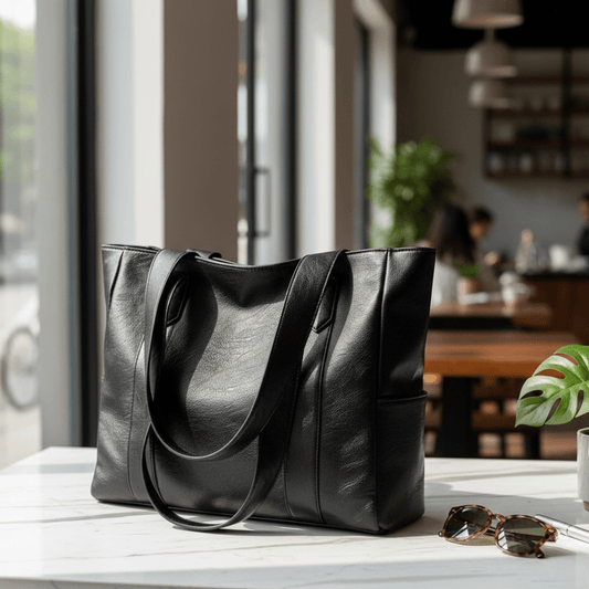 Cabas Épaule Cuir Lisse