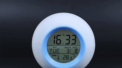 Réveil Lumineux Enfant – Veilleuse LED – Chambre