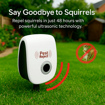 Répulsif Ultrason Anti-Écureuils Jardin