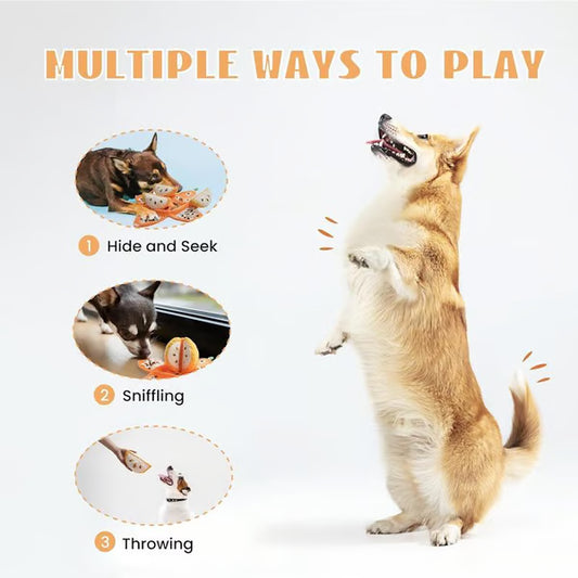 Jouet Chien Orange Interactif Snuffle