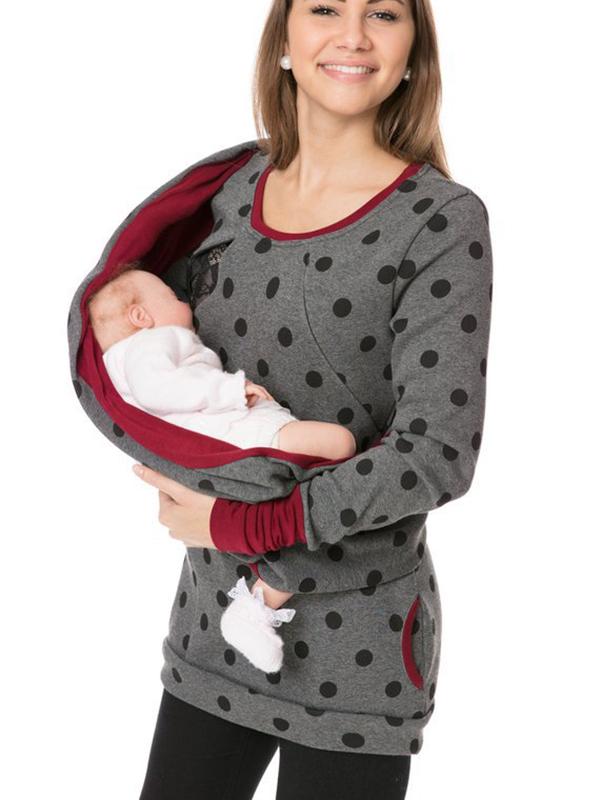 Sweat Allaitement Zippé Maternité Confort