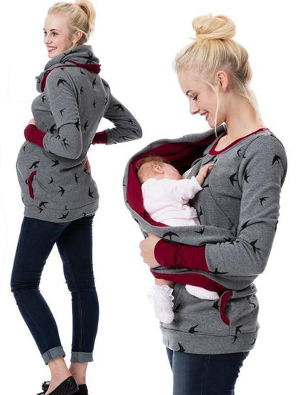 Sweat Allaitement Zippé Maternité Confort