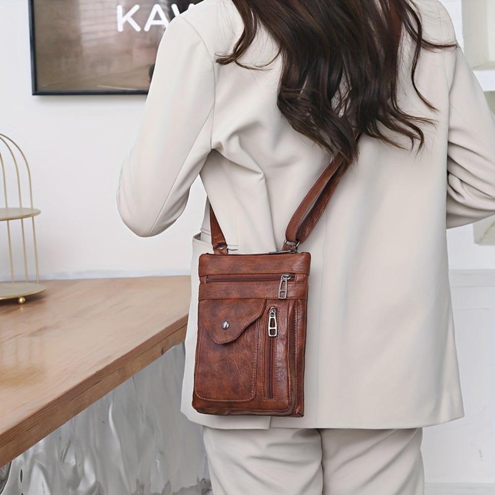 Amélie Bandoulière en Cuir | Sac Bandoulière Compact pour Femme