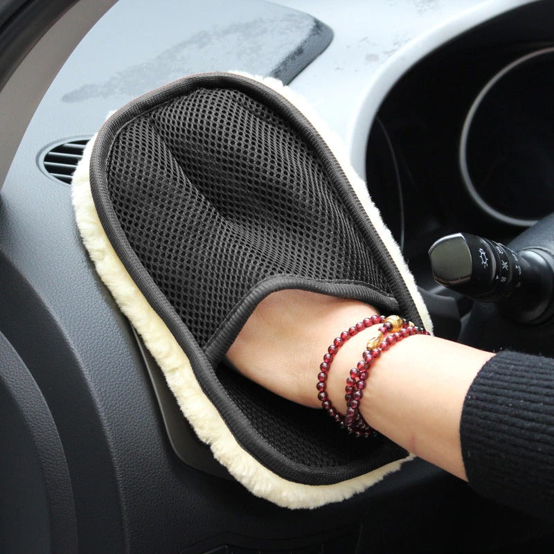 Gant de Lavage Voiture – Microfibre Douce – Prise Confortable