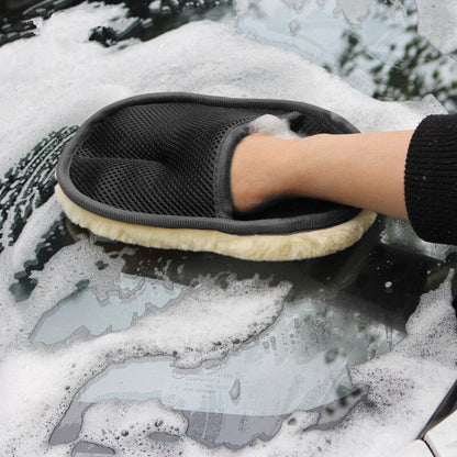 Gant de Lavage Voiture – Microfibre Douce – Prise Confortable