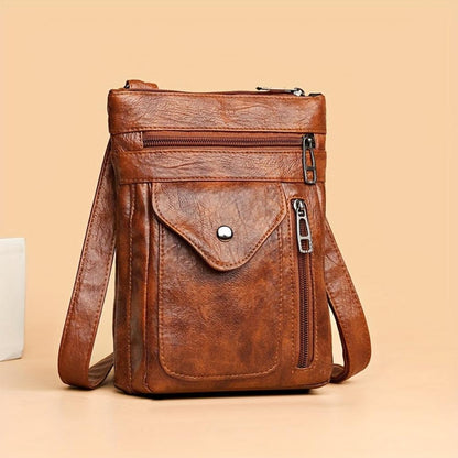 Amélie Bandoulière en Cuir | Sac Bandoulière Compact pour Femme
