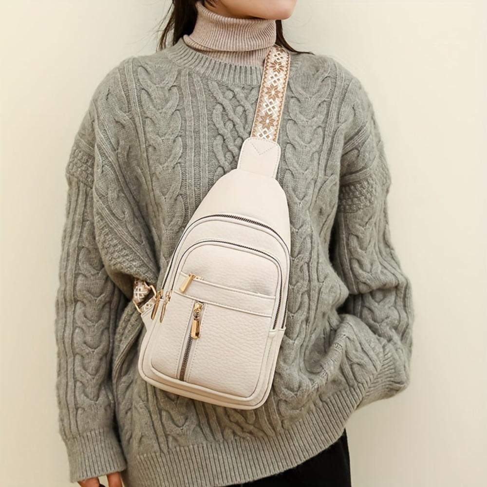 Clémentea Sac à Bandoulière Rétro en Cuir | Sac a Main Compact pour Femme
