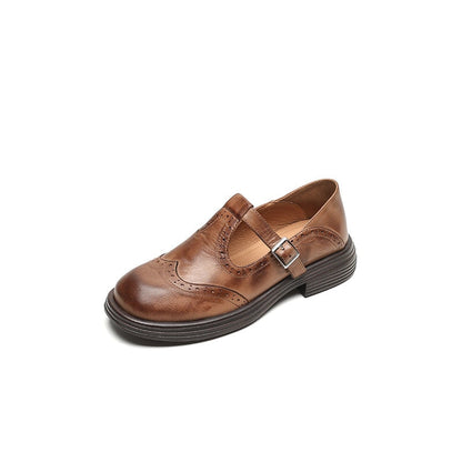 Chaussures Femme T-Bar Vintage Confort