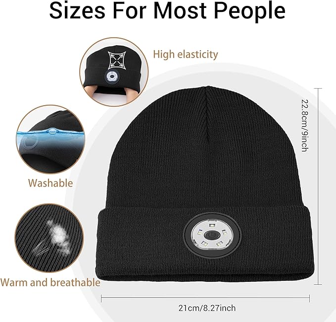 Bonnet Connecté – LED Rechargeable – Bluetooth