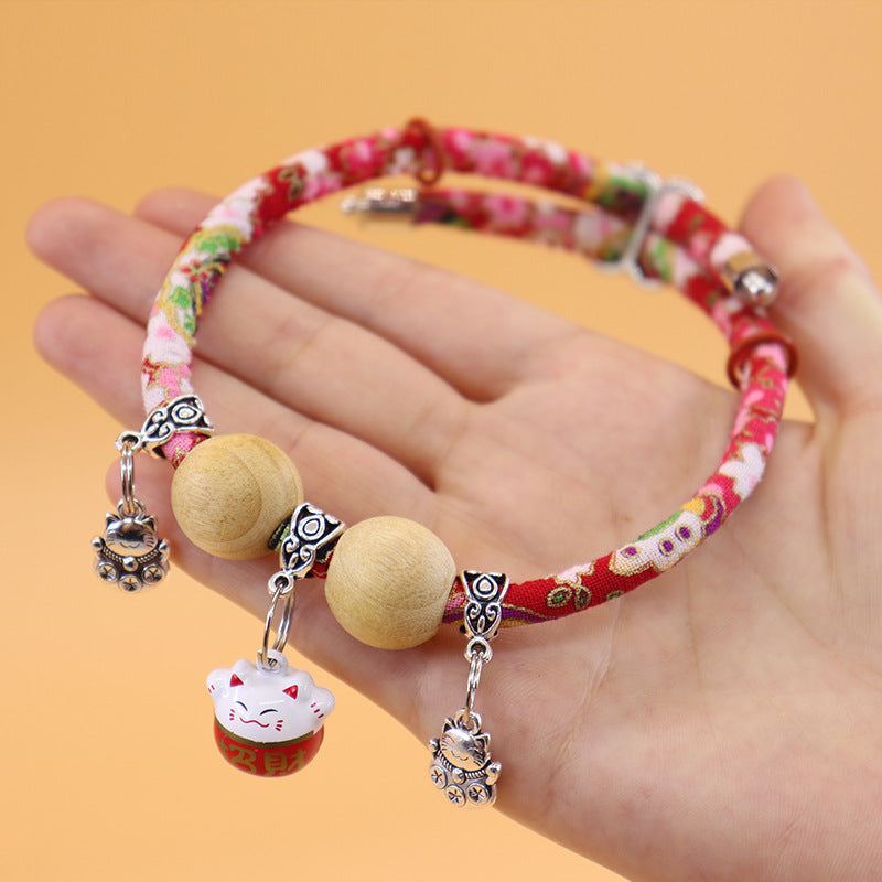 Collier Kimono Porte-Bonheur Chat