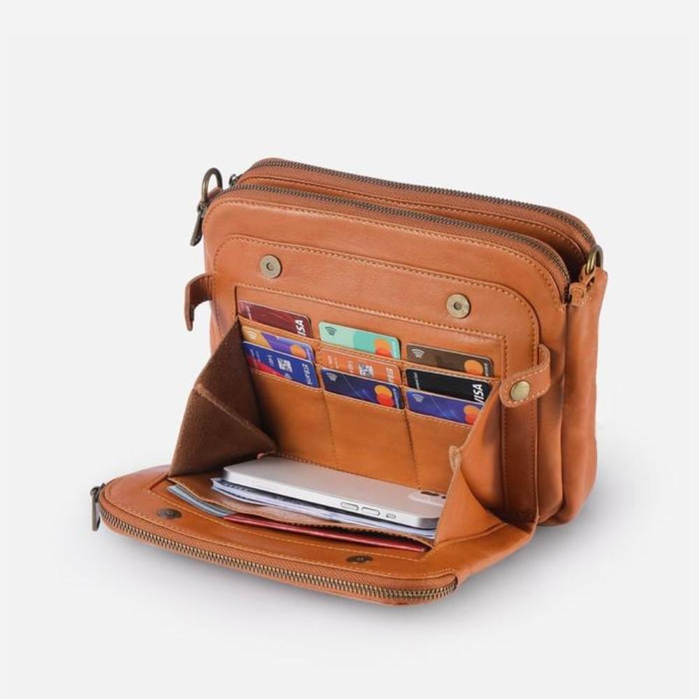 Zéphira Sac Porté Travers Luxe pour Femme | Sac d’Épaule en Cuir Pleine Fleur Premium
