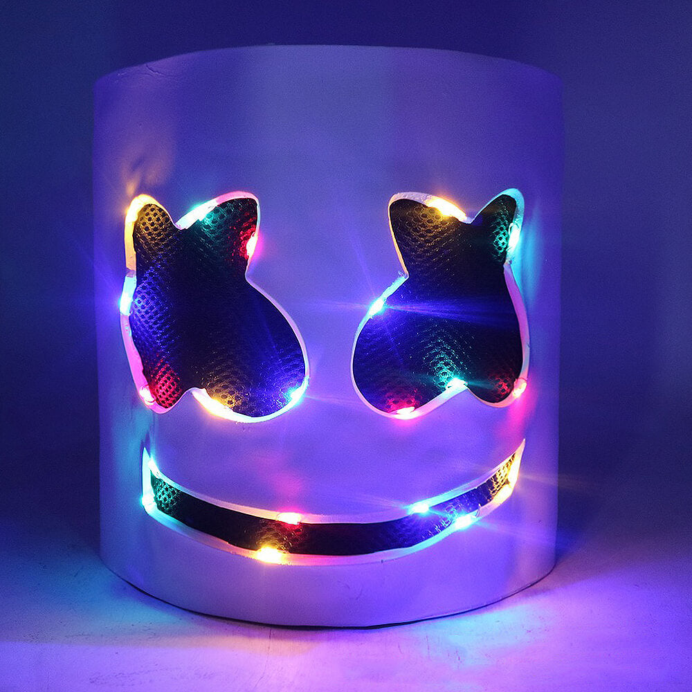 Costume DJ LED Casque Lumineux