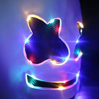 Costume DJ LED Casque Lumineux