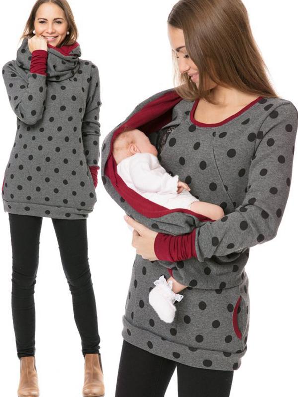 Imprimé à pois gris / XL