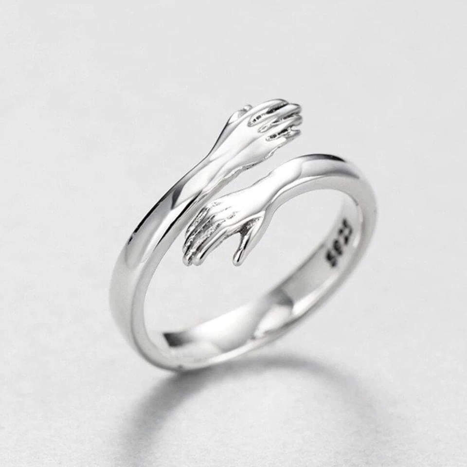 Bague Câlin Ajustable Argentée