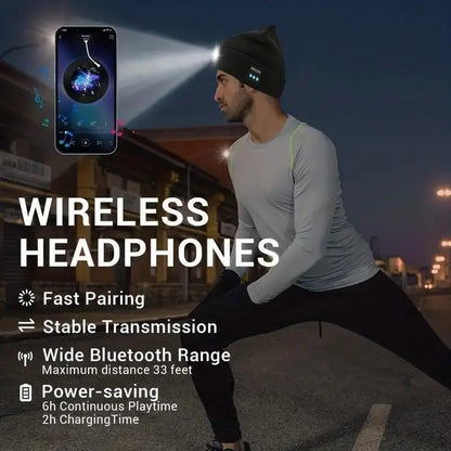 Bonnet Connecté – LED Rechargeable – Bluetooth