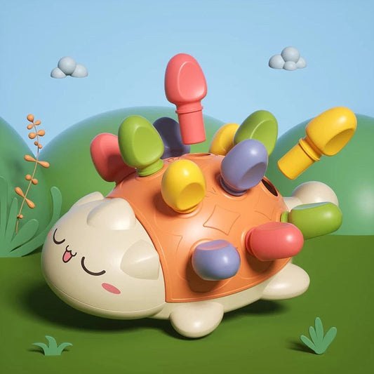 Jouet Montessori Hérisson – Encastrement – Motricité