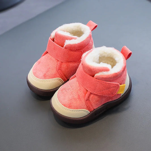Chaussons Bébé – Fourrés – Scratch Hiver