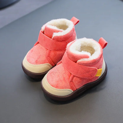 Chaussons Bébé – Fourrés – Scratch Hiver