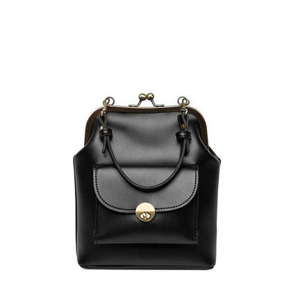 Hélène Sac à Main en Cuir pour Femme | Sac Bandoulière Rétro Classique