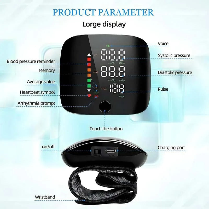 Tensiomètre Poignet Vocal Rechargeable