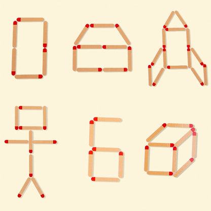 Jeu Allumettes Montessori – Logique – Enfants
