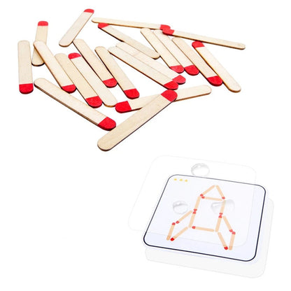 Jeu Allumettes Montessori – Logique – Enfants