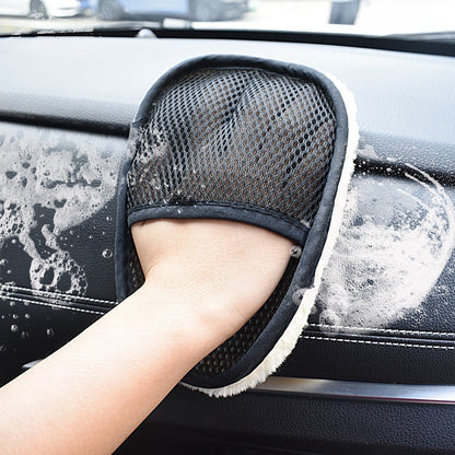 Gant de Lavage Voiture – Microfibre Douce – Prise Confortable