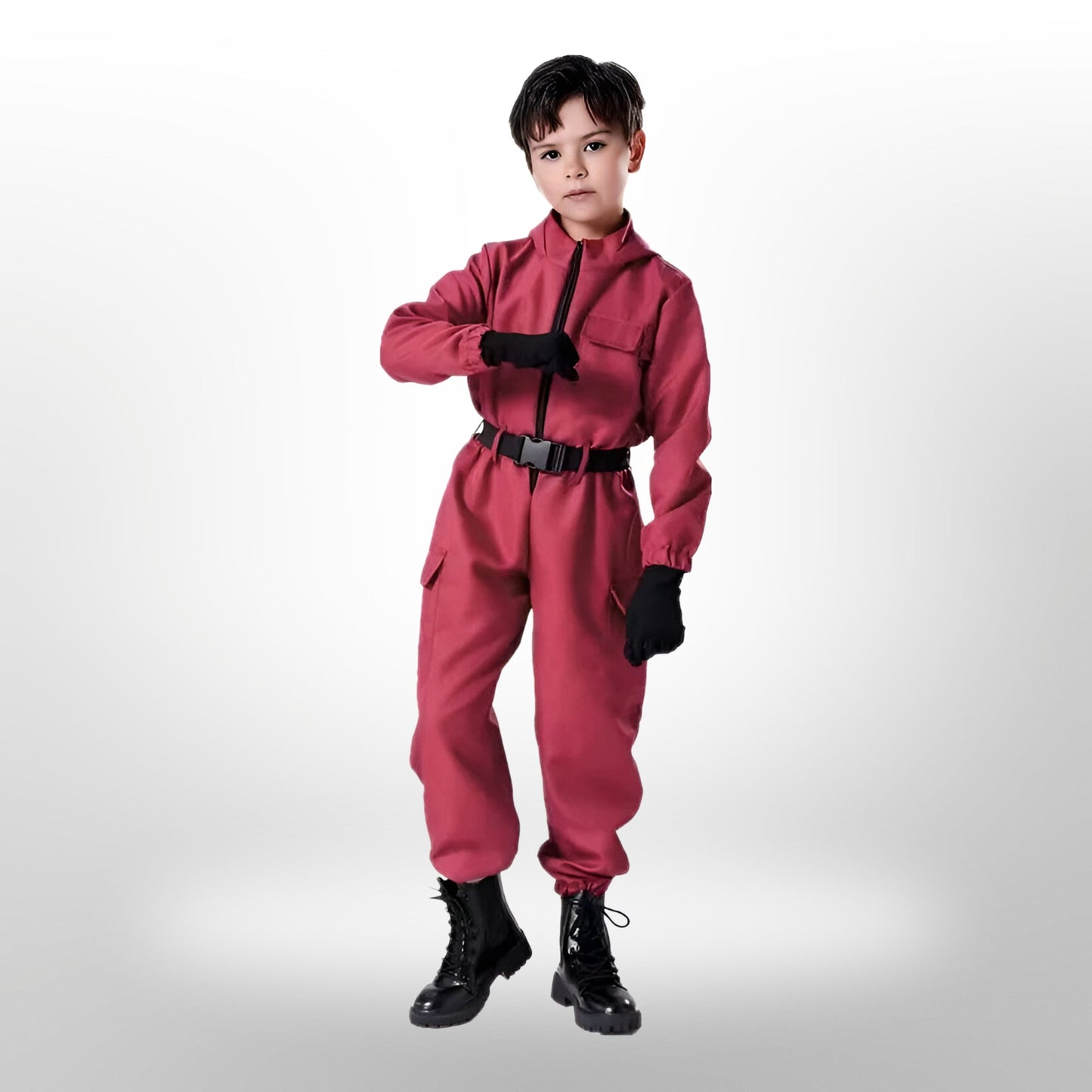 Déguisement Combinaison Rose Masque Enfant