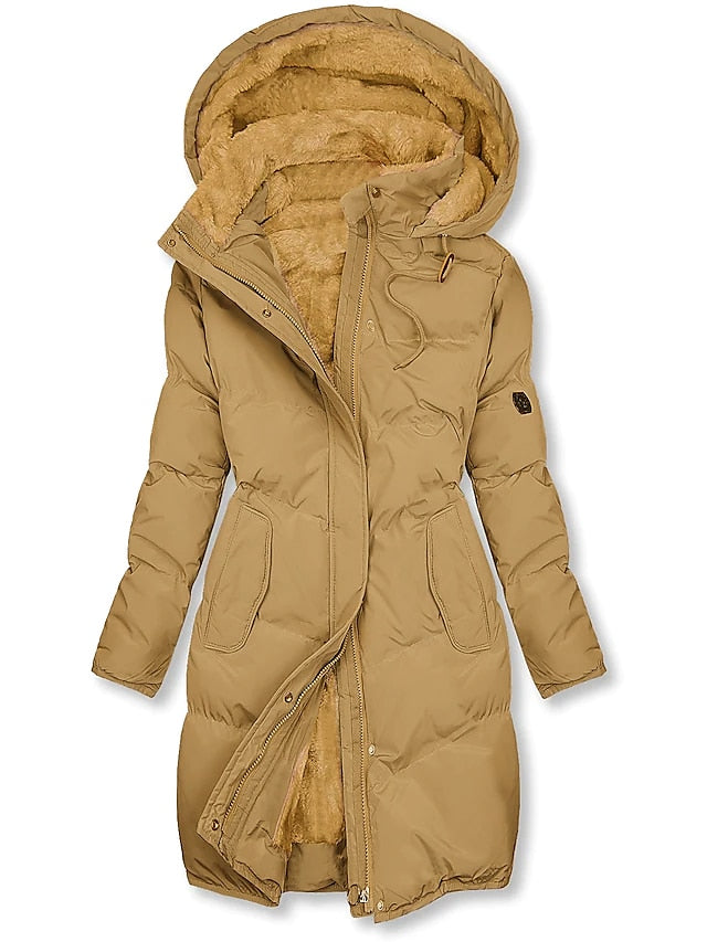 Parka Femme Hiver – Capuche Doublée – Fermeture Zippée