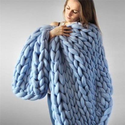 Plaid Grosse Maille Fait Main