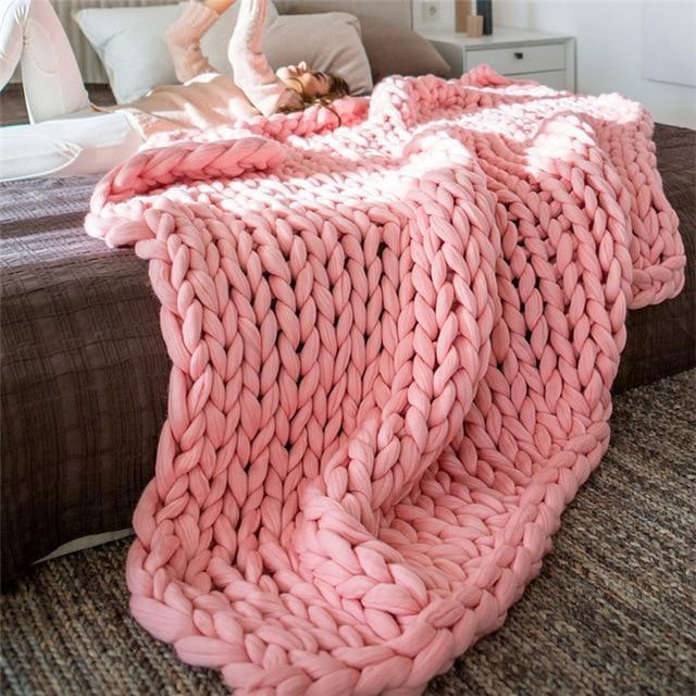 Plaid Grosse Maille Fait Main