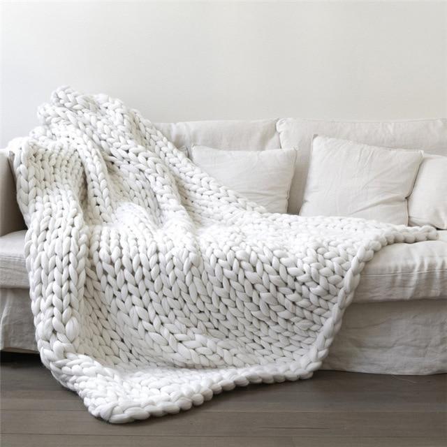 Plaid Grosse Maille Fait Main