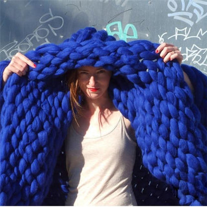 Plaid Grosse Maille Fait Main